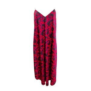 Vintage Natori Womens Nightgown L Floral Slip Dress Y2K Fairy Boho Dark Romance